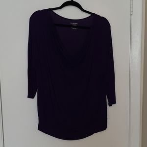 Lane Bryant 3/4 sleeve top in purple